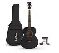 Student Left Handed Electro Acoustic Guitar & Accessory Pack by Gear4music Black