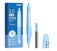 Student Mechanical Pencil with Ergonomic Grip 2.0mm Automatic with Sharpener Box of Refills for Writing Sketching Ergonomic Automatic
