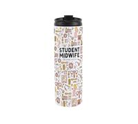 Student Midwife Travel Mug - Funny Novelty Job Gift for Midwives/Fertility Doctors - Reusable Stainless Steel Vacuum-Sealed Double-Walled Flask 500ml (16 fl oz)