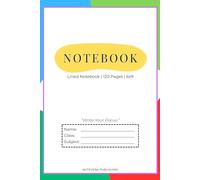 Student Notebook - Lined Notebook by Notevera Publishing: Minimal Academic Design | 120 Pages | 6x9 (Notevera School Essentials)