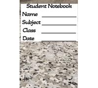 Student Notebook: Notes are essential for every student. A white 100-page 6"X9" sheet gives you something to write on. Taking notes in class has never been easier.
