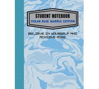 Student Notebook: Ocean Blue Marble Edition, College Ruled Lined notebook, 8.5 x 11 Inch, 120 Pages with Index, Date & Page Header for School, College, and Study Notes