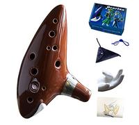 student ocarina Ocarina 12 Hole Alto C Ocarina Ceramic Alto C Ocarina Music Instrument (Color : 2)