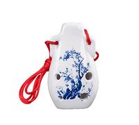student ocarina Ocarina 6-hole SC High-pitched C-tune Blue And White Ocarina Mini Ocarina With Sheet Music (Color : 13)