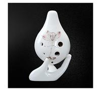 student ocarina Short Mouth Hand Drawn Cartoon Ocarina 6 Hole Ocarina Musical Instrument For Music Lovers (Color : 5)