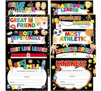 Student of Award Certificate End of School Year Superlatives Certificates for Kids Recognition Achievement for Student Teacher Graduation Classroom Party Supplies 30 Pcs