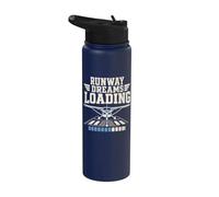 Student Pilot First Solo Flight Pilot in Training Gift Stainless Steel Insulated Water Bottle