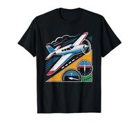 Student Pilot Wings Earned Solo Flight Aviation Art T-Shirt