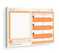 Student Planner Pad - A4 Undated Daily/Weekly Planner Pad with 52 Tear-Off Pages - To Do List Pad with Gratitude & Focus Sections, Motivational Quotes, Task Prioritisation for Students (2026)