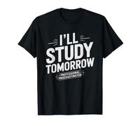 Student Procrastinator Studying Later Midnight Panic T-Shirt