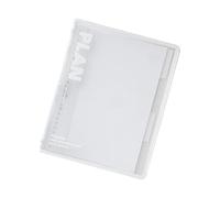 Student Rings Binder Planner Notebook Large B5 Size Loose Paper Design Clear Cover Great for Academic Professional Needs Refillable Writing Pad