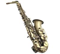 student saxophone Alto Saxophone Antique Copper Plated E-flat Professional Musical Instrument With Mouthpiece Reed Neck With Accessories (Color : Dark Grey)