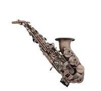 student saxophone Alto Saxophone Eb Antique Copper Shell Button Professional Musical Instrument With Mouthpiece (Color : Light Grey)