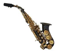 student saxophone B Flat Tenor Saxophone Black Instrument Bent Saxophone Performance