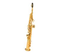 student saxophone B Flat Treble Straight Saxophone Instrument For Beginners To Take The Test One-piece Treble Gold Better Air Tightness