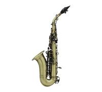 student saxophone Bb Treble Saxophone B Flat Sax Red/Cyan Antique Imitate Classical Carve Pattern Saxophone With Box Strap (Color : Cyan antique)