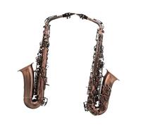 student saxophone Eb E-flat Alto Saxophone Professional Red Bronze Bend Sax Key Carve Pattern With Case Cloth Sax Accessory