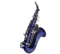 student saxophone Instrument B Flat Treble Saxophone Adult Blue Small Tube Treble Bend