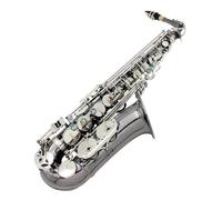 student saxophone Professional Brass Bend Eb E-flat Alto Saxophone Sax Black Nickel Plating Keys