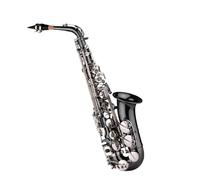 student saxophone Professional Brass Bend Eb E-flat Alto Saxophone Sax Black Nickel Plating Keys With Case Gloves Cloth Straps