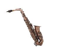 student saxophone Professional Eb E-flat Alto Saxophone Sax Red Bronze Bend Key Carve Pattern With Case Gloves