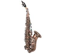 student saxophone Treble Saxophone Brass Golden Carve Pattern Sax Buttons Mouthpiece Reeds Neck Wind Instrument Accessories (Color : Red Antique)