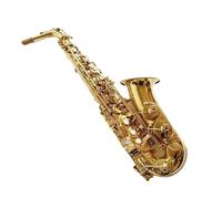 student saxophone Woodwind Instruments Alto Eb Saxophone Brass Gold Lacquer Music Instrument E-flat Sax With Case (Color : Light green)