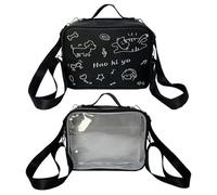 Student School Bag, Beautiful Cat Backpack, Clear Ita Backpack, Shoulder Bag, Preppy Styles, Shoulder Bag for Pin Display, Preppy Styles Crossbody for Women, black