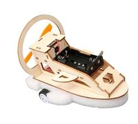 Student Science Craft Set Water Land Multiple Purpose Vehicle Wooden Engineering Toy Hands on Physics Project Set Wooden Physics Learning Tool