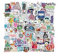 Student Science Laboratory Stickers Pack - 100PCS of Physics and Biology Experiment Vinyl Stickers for Laptops, Water Bottles, Skateboards, and More - Gift for Children, Teens, and Adults
