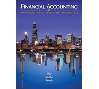 Student Solutions Manual for Weil/Schipper/Francis' Financial Accounting: An Introduction to Concepts, Methods and Uses, 14th