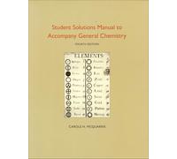 Student Solutions Manual to Accompany General Chemistry: Rsc