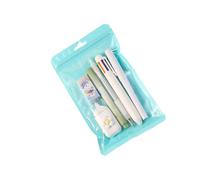 Student Stationeries Set with Marker Multicolor Pen Retractable Gel Pen Eraser Pencil for Student Back to School Supply Writing Pens Set