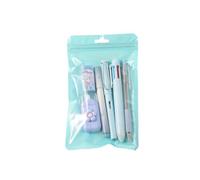 Student Stationeries Set with Marker Multicolor Pen Retractable Gel Pen Eraser Pencil for Student Back to School Supply Writing Pens Set