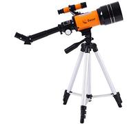 Student Teaching Equipment Refractive Astronomical Telescope, 45° Erect Optical Stellar Telescope with Tripod for 360° Adjustment, Monocular
