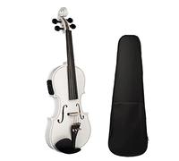 Student violin 4/4 Electric Violin Acoustic Violin White Solid Maple Spruce Wood Violin Ebony Fittings With Case Strings Adult violin