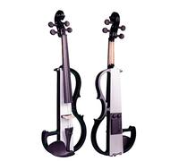 Student violin 4/4 Electric Violin Set Solidwood Body Black-White Color Violin With Brazilwood Bow Violin Case And Bridge Adult violin