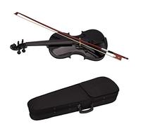 Student violin 4/4 Full Size Acoustic Violin Fiddle Black With Case Bow Basswood Wood Stringed Musical Instruments Adult violin (Color : 02)