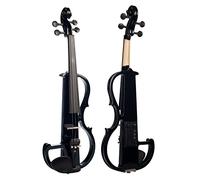 Student violin 4/4 Full Size Black Electric Violin/Fiddle Set With Brazilwood Bow Canvas Case And Maple Bridge Adult violin