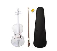 Student Violin 4/4 Full Size Violin Fiddle White Violin Set Kids Beginners Use 4/4 Student Violin W/Case Bow