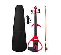Student violin 4/4 Size Electric Violin Set Solidwood Body Ebony Tailpiece Brazilwood Bow And Violin Case Adult violin