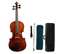 Student violin 4/4 Size Violin Handcraft Fiddle Spruce Flamed Maple Two Piece Maple Back Ebony Fitting With Bow Case Adult violin (Color : 4/4)