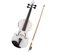 Student violin Acoustic Violin Set Solidwood 4/4 Fiddle WIth Brazilwood Bow Audio Cable Violin Case Adult violin (Color : 02)