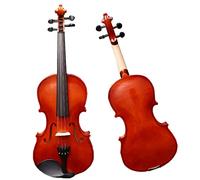 Student violin Beginner Adult White Pine Panel Pattern Maple Back And Side Panel Violin Musical Instrument Children's Violin Adult violin (Color : 1/2)