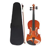 Student violin Bright Basswood Panel Back And Side Panel Violin White Wood Fingerboard Beginner Student String Instrument Set Adult violin (Color : 1/16)