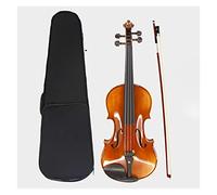 Student violin Bright Pattern Maple Violin Ebony Fingerboard Handmade Solid Wood Beginner String Instrument Set Adult violin (Color : 4/4)