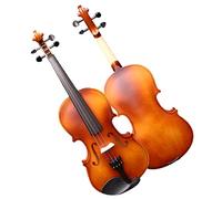 Student violin Brown Violin Handmade Matte Color Adult Children Beginners Practice Playing Type Stringed Instrument Set Adult violin (Color : 1/8)