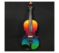 Student violin Colorful Solid Wood Electric Acoustic 5 Strings Violin 4/4 Perfect Sound Ebony Fingerboard Brazil Wood Bow Adult violin