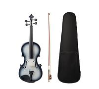 Student Violin Fiddle Kit 1/2 1/8 1/4 3/4 Violin High Gloss Finish Violin/Bow Case White Black Color Fiddle (Color : 1-4)