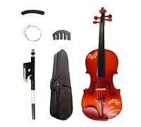 Student violin Flower-carved Maple Acoustic Violin 4/4 Matt Fiddle Ebony Parts With Shoulder Rest Case Bow Adult violin